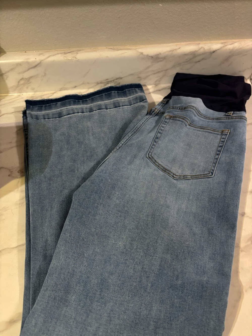 Pinkblush Light Blue wide/flare Maternity Jeans